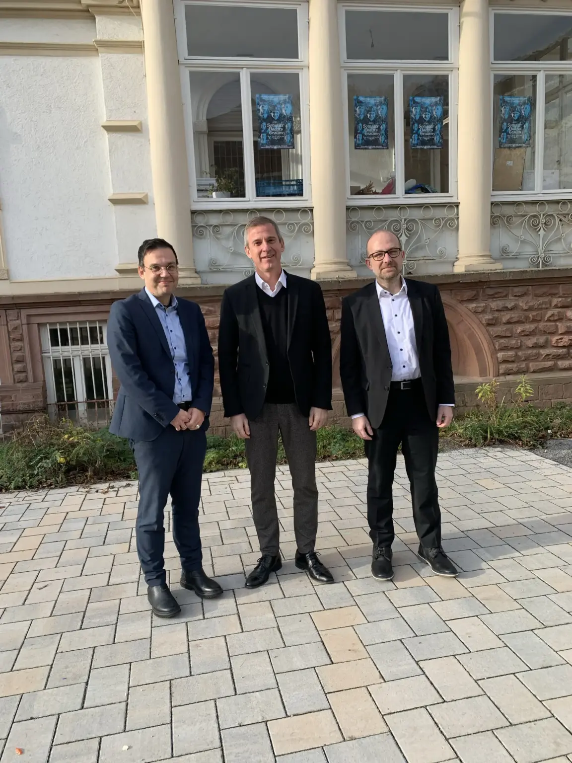 Schulstiftung Freiburg MD Besuch Dreierbild