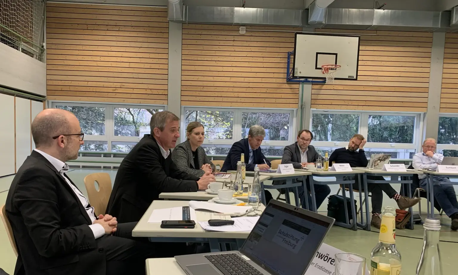 Schulstiftung Freiburg MD Besuch Gespräch