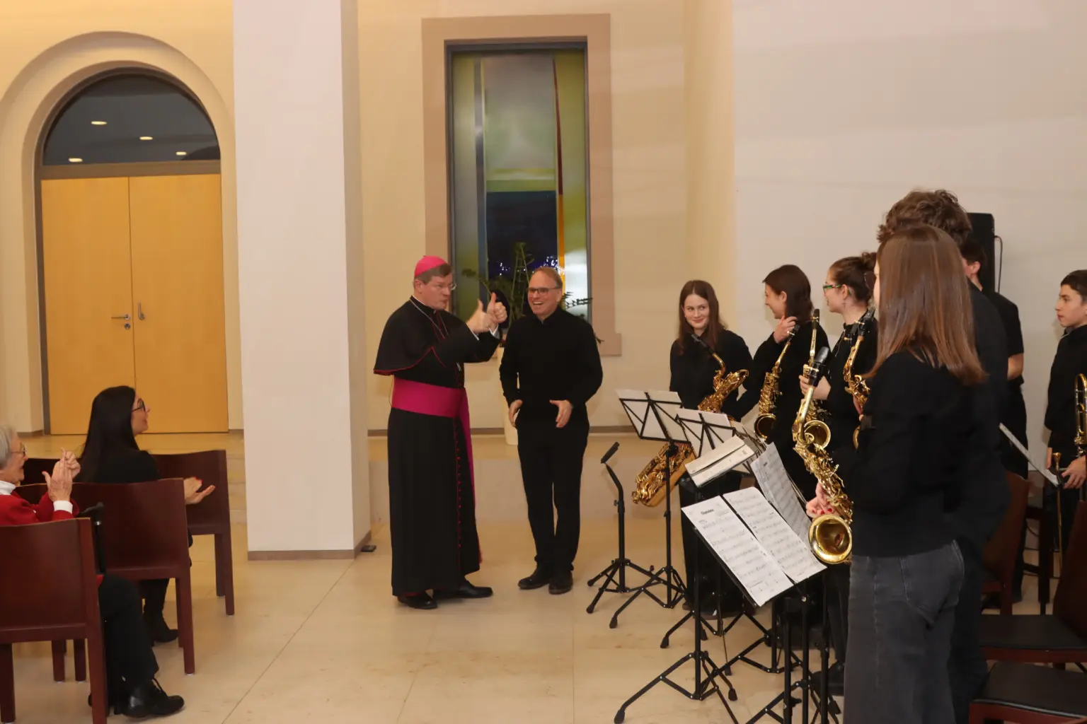 Schulstiftung Freiburg Neujahrsempfang Freiburg Erzbischof mit BigBand